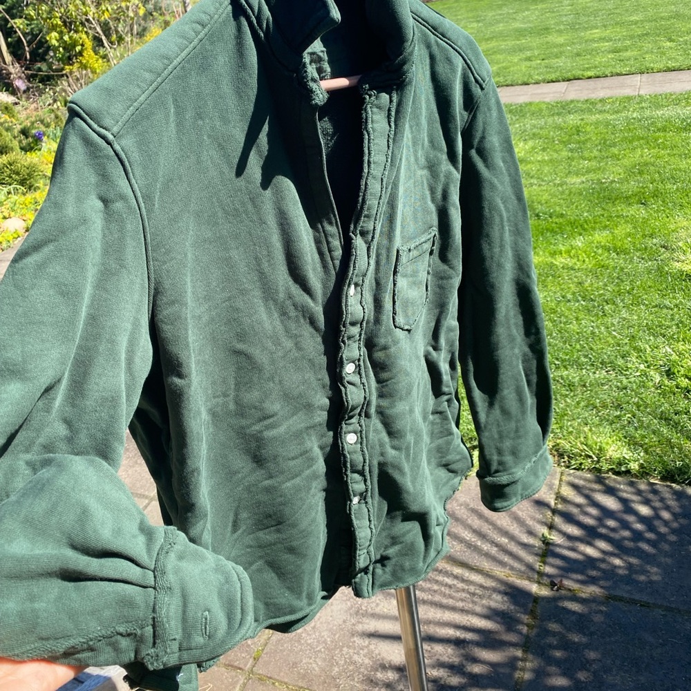 Frank & Eileen Forest Green Lightweight Shirt Jacket